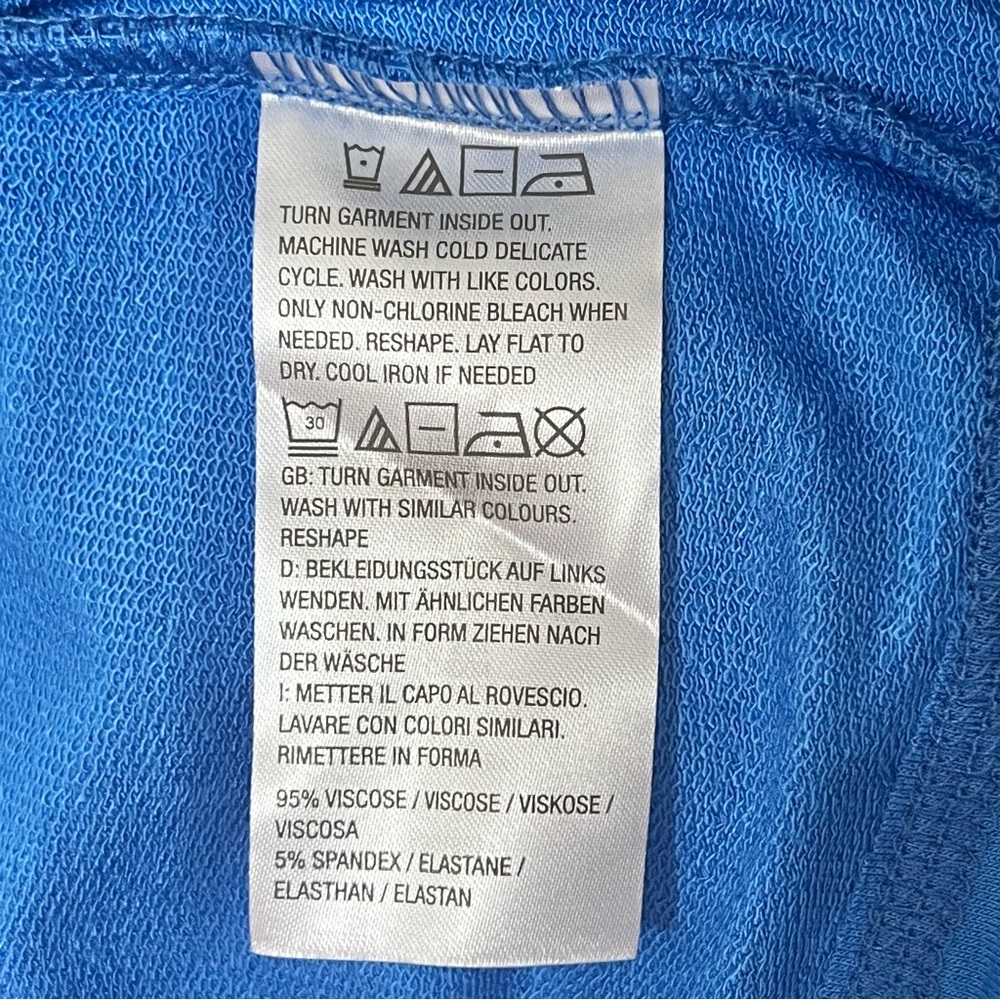 NWOT Isaac Mizrahi Live Soho Baby French Terry Open Front Cardigan Cruise Resort - Picture 11 of 12